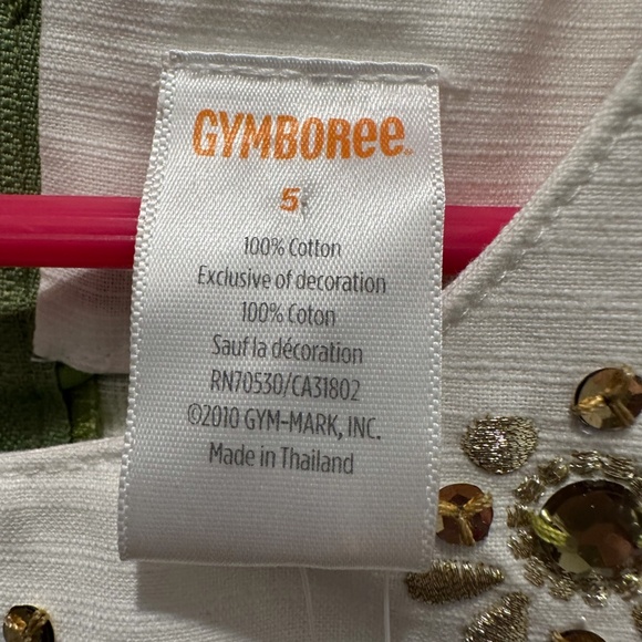 GYMBOREE Green Gem Batik Print Dress - Picture 4 of 7